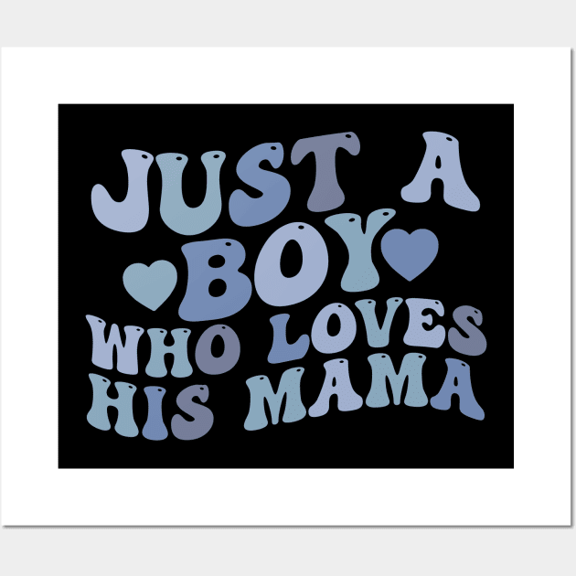 First Mother's Day Mommy and Me First Mother's Day Gift Baby Boy Mama Wall Art by blueyellow